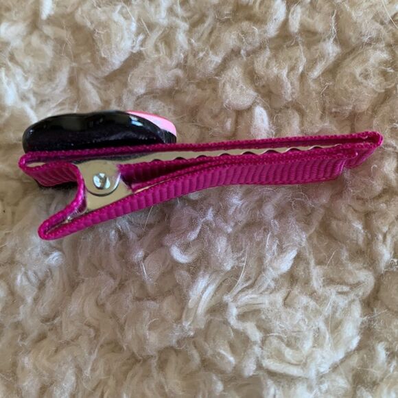 NWT Set Dog French Bulldog Boston Terrier Poodle Heart Pink Hair Clips Barrette - Picture 5 of 6